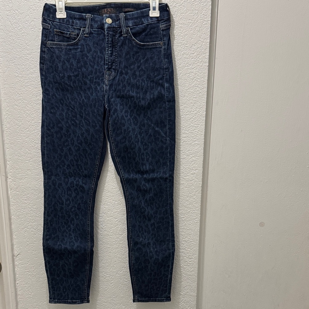 7 for all mankind Jen 7 ankle skinny leopard print